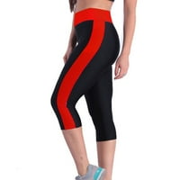 Petite yoga hlače bočne gamaše trbušne trbuhe Žene visoki džepovi Capris Control Yoga Work Hlače trčanje