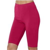 Owordtank Womens Yoga nogavi plus veličina visokih struka teretana Sportska sportska kratke hlače Srednja