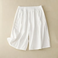 Ljetne kratke hlače za žene Trendy High Struk sa džepovima Ruched casual comfy solid Colore Loared Workout