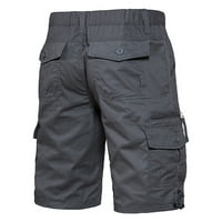 Chueoow ljeto muške kratke hlače Duljina koljena Tergo Pants Camuflage Radne hlače Srednja struka Multi-džepni