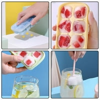 Silikonski led za led Jelly jogurt ledeni kocki kalup led ledena boja boila creva ledena kontejner hladnjak sa hladnjakom: