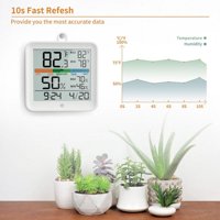 Cre-Heaven Temperatura i vlažnost Clock Home Indoor High-precizno ℃ ℉ Multifunkcionalni digitalni LCD