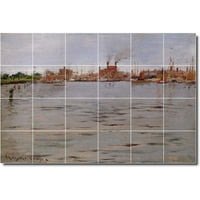 Keramička pločica Mural-William Chase Waterfront slika 417. 36 W 24 H Korištenje keramičkih pločica