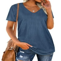Bomotoo majica za žene kratki rukav ljetni vrhovi pune boje majica Mekani tee plaža tunika bluza sive