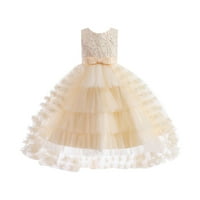 Ljetna dječja haljina čipka vjenčana suknja princeza haljina party događaj elegantno slatko dijete sandress