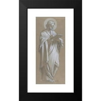 Camille-Auguste Gastine Crni moderni uokvireni muzej umjetnički print pod nazivom - Sveti Matthew