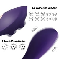 Klitoloralni stimulator igračke vibratora sa vibracijama i prstom modovima, odraslih se igračka za žene,