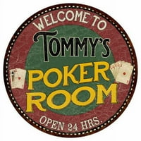 Tommy's Poker soba 12 okrugli metalni znak kuhinjski bar zidni dekor 200120034235