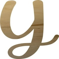 Nedovršeni jeftini drveni slovo Y, Craft 20 '' visoka drvena slova abeceda
