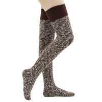 Čarape za žene Žene Bedrine visoke pamučne pletene zimske čarape za čizme Vintage Topla Extra dugačka