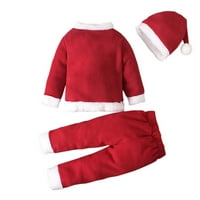Adviicd Božić za dječake Dječje djevojke Toddler Boys Odjeća Božićni set Santa Outfits Organska odjeća