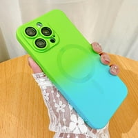 za iPhone Pro ma magnetsku futrolu, slatka zelena plava kamera zaštitni silikonski poklopac telefona