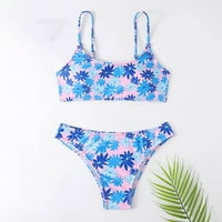 Darzheooy kupaći kostim za žene, žene Split kupaći kostim show struk Stripe Bikini