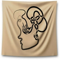 Neugodni stilovi Sažetak Žena Tapiserija Zidni viseći konceptualni portretni dekor Minimalistički otisci
