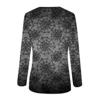 Homchy pulover Top ženski modni casual dugih rukava Print okrugli vrat TOP bluza