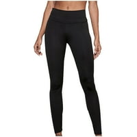 Ženska viška struka bešavna gama za podizanje pantalona Workout yoga hlače crna l
