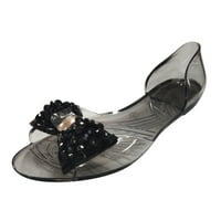 Zuwimk Sandale za žene Dressing Ljeto, ženska ležerna haljina ljetne cipele slatke strapljene rinestone