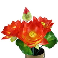Lierteer Lotus umjetni cvjetni lotos lotos za vjenčani zabavni vrtni dekorsko cvijeće