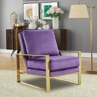 Leisuremod Modern Barker stolica sa drvenim okvirom, set od 4