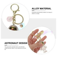 Spaceman Kreirano lančani lančani Kreativni prsten za ključeve Key Work Bager Viseće ukrašavanje