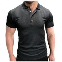Modne majice za muškarce plus veličine casual solid boju pit traka kratkih rukava na vrhu siftine mekane