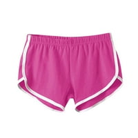Beppter Žene Casual Solid Summer Sports Hotsa Workout Yoga kratke hlače Aktivni kratke hlače Hotpink