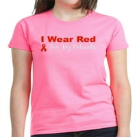 Cafepress - nosim crvenu bolnike - Ženska tamna majica