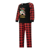 Liacowi podudarajući božićne pidžame za porodicu, plaćeno slovo Ispis PJS podudaranje za spavanje za