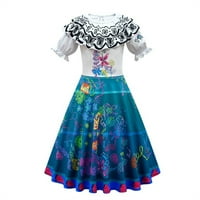 Encanto Ljeto Dijete djevojke kratka rukava haljina princeza party haljina cvijeća djevojka za rođendan