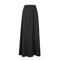 Stereande dame Buzzy casual pune suknje u boji rastegnuta suknja crna 2xl