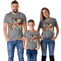 Majica Porodična odijela Winnie The Pooh Majice kratkih rukava Stilska majica kratkih rukava Majica