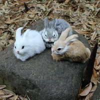 Skindy Cute Mini Realistic Simulacija zečje plišane igračke za životinje Bunny Model Poklon