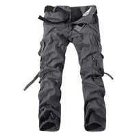 Teretne hlače Štednja Ahomtoey Muška labava više džepa Opremljena kombinezona na otvorenom Ležerne hlače