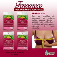 Semillas de Fenogreco LB. 453gr. Fenugreek Organski semenke cijeli čaj