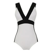 Yubnlvae Žene Modni čvrsti spajanje kupaći kostim za kupaće kostime kupaći kostimi