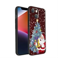 Božićna kutija za telefon Santa za iPhone plus za žene Muška Pokloni, Mekani silikonski stil otporan