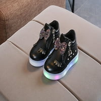 Djeca dječja djevojaka Bowknot LED svjetlosne čizme Sportske cipele Tenisice Dječja obuća