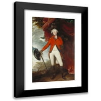 Sir Joshua Reynolds Crni moderni uokvireni muzej umjetnički print pod nazivom - Francis Rawdon-Hastings,
