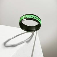 Mnjin novi jednostavan modni modni prsten sjaj fluorescentni prsten lično nakit noćni klub sjajni prsten