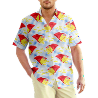 Košulja kratkih rukava GRAFIC OTPRES NOVILTY Prozračiva animacija Print Aloha majica za muškarce Žene