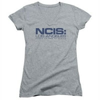Trevco NCIS la-Logo - Junior V-izrez Tee - Heather, Veliki