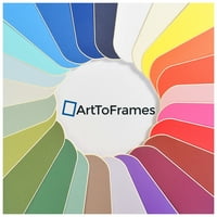 ArttoFrames 10x18 Maroon Custom Mat za okvir za slike sa otvorom za 6x14 fotografije. Samo mat, okvir