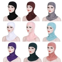 Farfi Žene Mercerizirani muslimanski turbanski šešir Unutrašnjost hidžaba Islamski poklopac poklopca