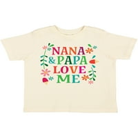 Inktastična Nana i Papa Love Me Poklon majica Toddler Toddler Girl Majica