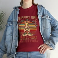 Djevojka Aquarius duša vještica za rođendan Žene vole yoga majicu
