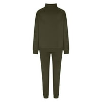 Jalioing Loungeweb odjeća za žene dvodijelni set V-izrez patent zatvarača V-izrez Top Elastic Rise Gant Modni bodySuits