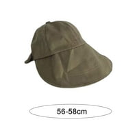 Hesoicy Sunhade Hat Backknot Big Brim okrugli gornji podesivi prozračni šešir od punog uv kotača za