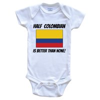 Polov Kolumbijski je bolji od nijednog Kolumbijske zastave smiješno dijete, 6- mjeseci bijele boje