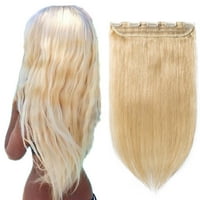 -Nilitna ljudska kosa u kosu u ekstenzijama boje mogu kovrzno obojati iskrivljene kopče Ash & Plavuša,