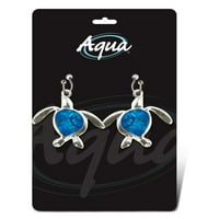 Aqua nakit - naušnice - vingle post - kuka za ribu - morska kornjača